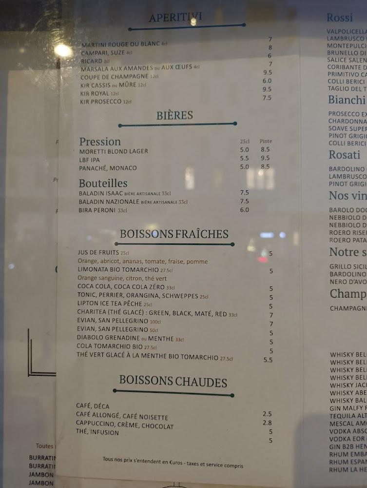 Giacomo-Ristorante Trattoria Caffe - Menu Image 1